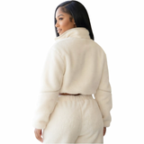 Preety Plush Luxe Cropped Jacket