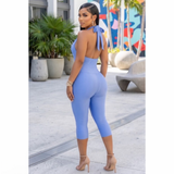 On The Scene Capri Jumpsuit