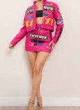 Pink Motorsport racer jacket