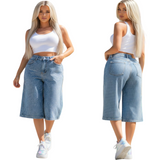 Preety drip denim Jorts