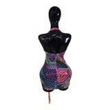 Cosmic Glow Embellished Mini Dress