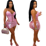 Show stopper sequin skirt