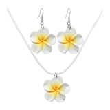 Hawaiian Plumeria Jewelry Set