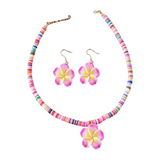 Hawaiian Plumeria Jewelry Set