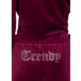 Trendy Bling Velour Set