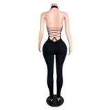 Diamond Doll Halter Jumpsuit