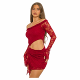 Sweet Temptation Lace Mini Dress