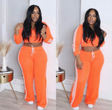 Stripe tracksuit set