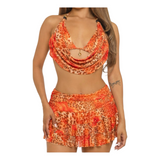 Preety Sunset Safari Beaded Skirt Set