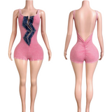 W/Denim And Pins Romper 2