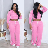 Stripe tracksuit set
