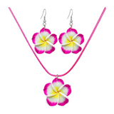 Hawaiian Plumeria Jewelry Set