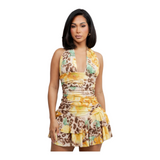 Preety Wild Bloom Halter Dress