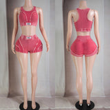 No hard feelings shorts set