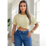 Girly Diamond Crop Top