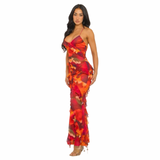 Afterglow Ruffle Maxi Dress