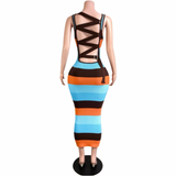 Preety Color Rush Midi Dress