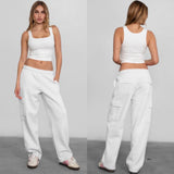 Girly cargo sweatpants Thick material