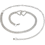 Double Heart Body Chain Belt