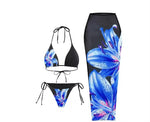 Pretty in Flowers bikini w/skirt set