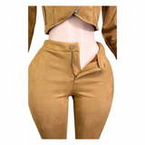 Suede Authority Capri Set