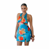 Sky Bloom Mini Dress - Pre Order