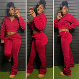 Whatever I like stacked sweatsuit