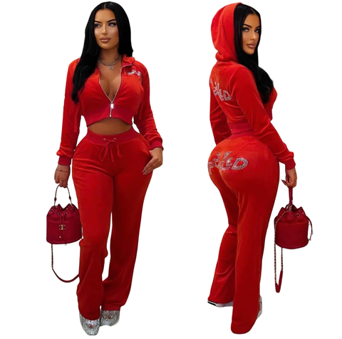 Preety Spoiled Velour Set