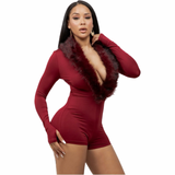 Fur The Night Luxe Romper