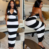 Paradise Striped Maxi Dress