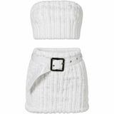 Plush Affair Faux Fur Skirt Set