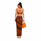 Sunset Vibes Beaded Skirt Set