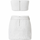 Plush Affair Faux Fur Skirt Set