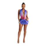 Preety Sunset Drip Dress
