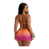 Preety Sunset Drip Dress