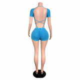 Mineral Glow Cutout Shorts Set