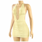 Halter Ruched Dress