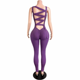 Preety After Dark Lace Up Jumpsuit