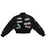 Caution bomber jacket