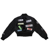 Caution bomber jacket