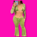 Sweetheart velour 3pc tracksuit