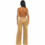 Liquid Luxe Metallic Jumpsuit