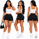 Heartbreaker Buckle Cargo Shorts