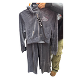 HK Crystal velour set