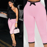 Lace capri pants