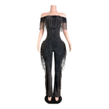 Fringe Shoulder Jumpsuit