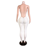 Diamond Doll Halter Jumpsuit