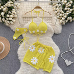 Daisy crochet set w/scarf