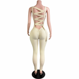 Preety After Dark Lace Up Jumpsuit