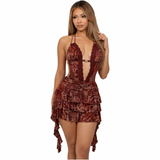 Wild Romance Ruffle Mini Dress